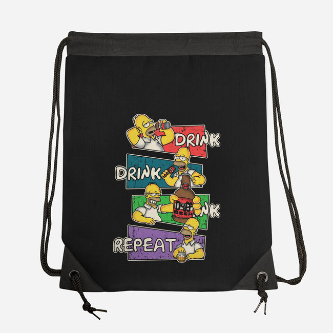 Drink And Repeat-None-Drawstring-Bag-turborat14