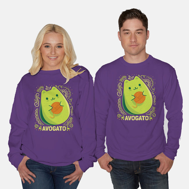 Avogato-Unisex-Crew Neck-Sweatshirt-Aarons Art Room