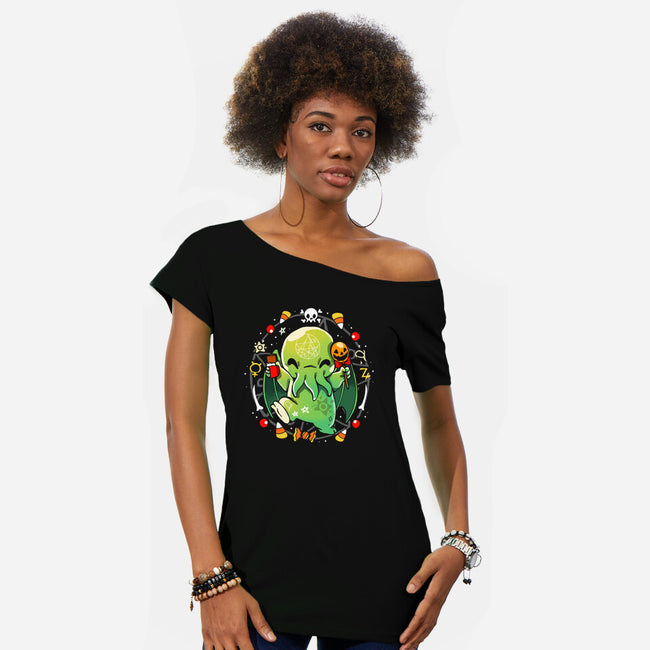 Call Halloween-Womens-Off Shoulder-Tee-Vallina84