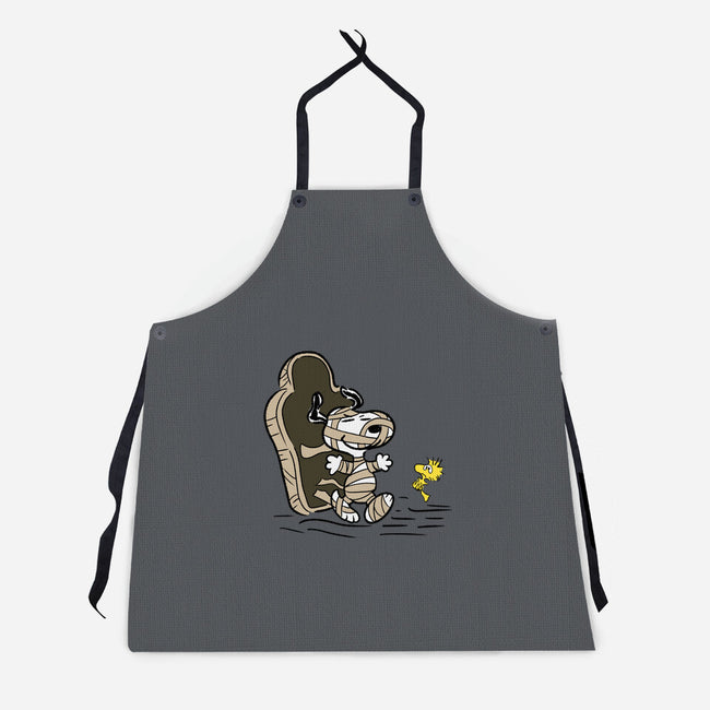 Mummy Dog-Unisex-Kitchen-Apron-nickzzarto