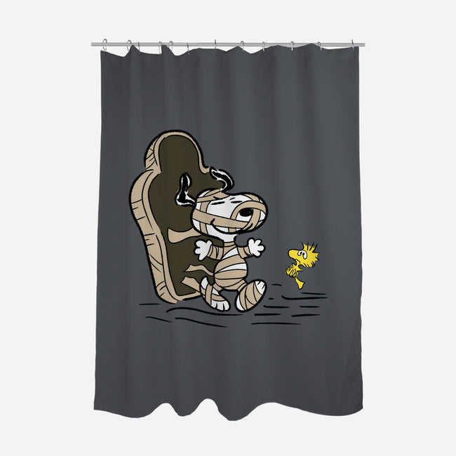 Mummy Dog-None-Polyester-Shower Curtain-nickzzarto