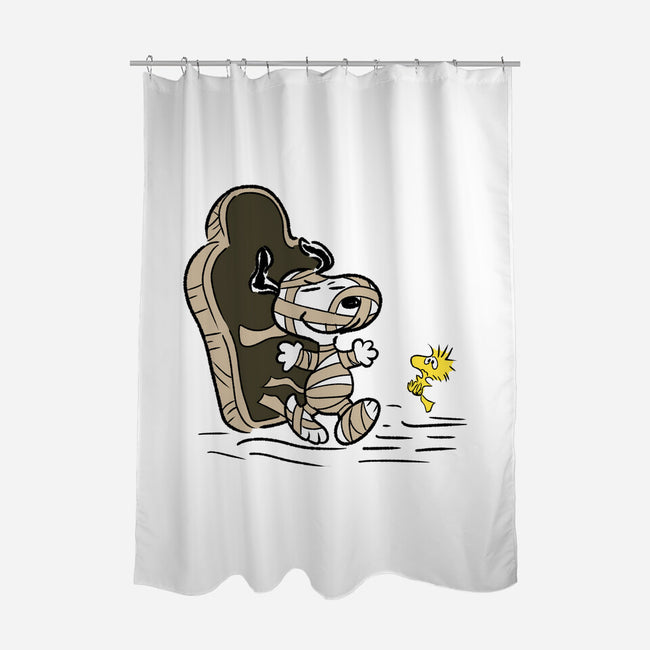 Mummy Dog-None-Polyester-Shower Curtain-nickzzarto