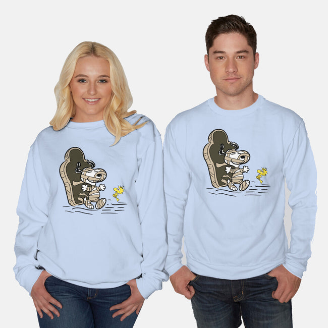 Mummy Dog-Unisex-Crew Neck-Sweatshirt-nickzzarto