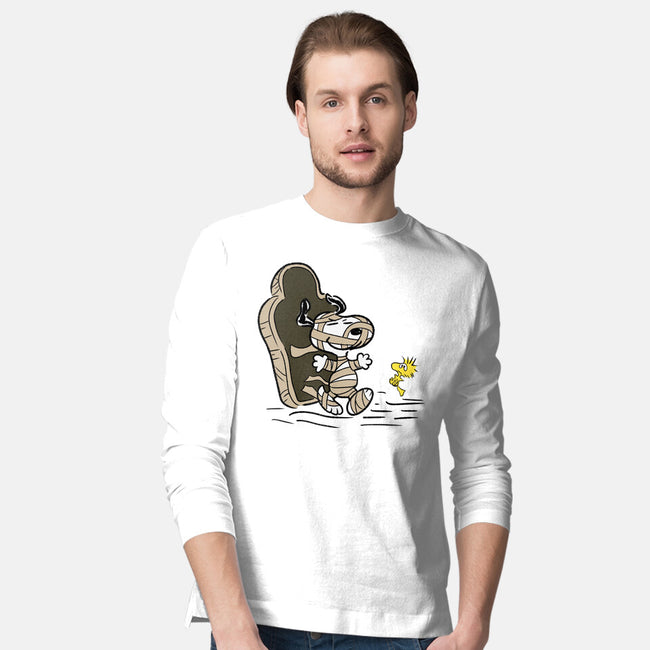 Mummy Dog-Mens-Long Sleeved-Tee-nickzzarto