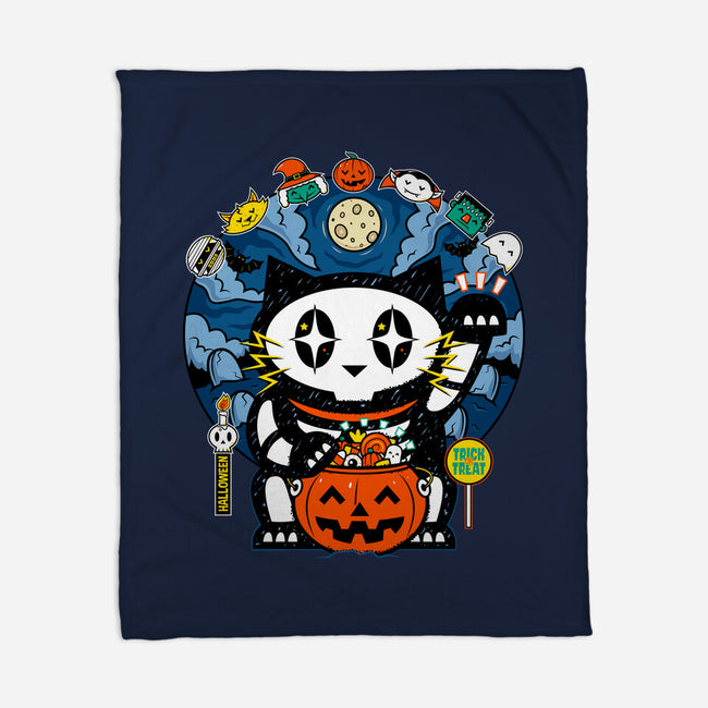 Halloween Doodle-None-Fleece-Blanket-krisren28