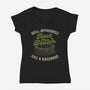 Rock Bottom Has A Basement-Womens-V-Neck-Tee-koalastudio