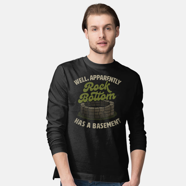 Rock Bottom Has A Basement-Mens-Long Sleeved-Tee-koalastudio