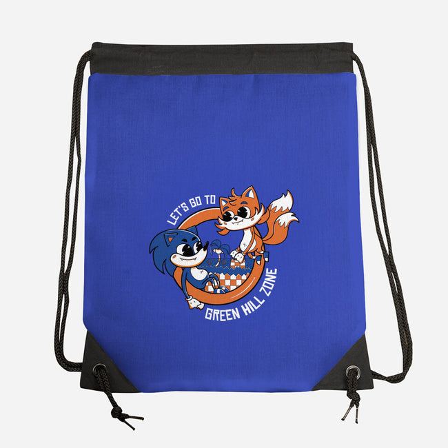 Green Hill Zone Heroes-None-Drawstring-Bag-Ca Mask