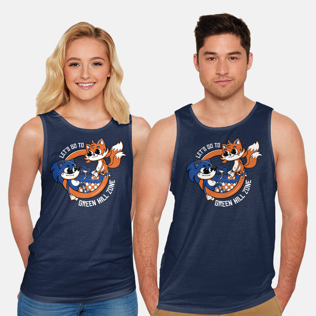 Green Hill Zone Heroes-Unisex-Basic-Tank-Ca Mask