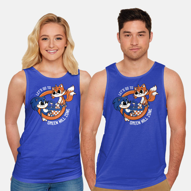 Green Hill Zone Heroes-Unisex-Basic-Tank-Ca Mask