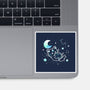 Cat In The Stars-None-Glossy-Sticker-TechraNova