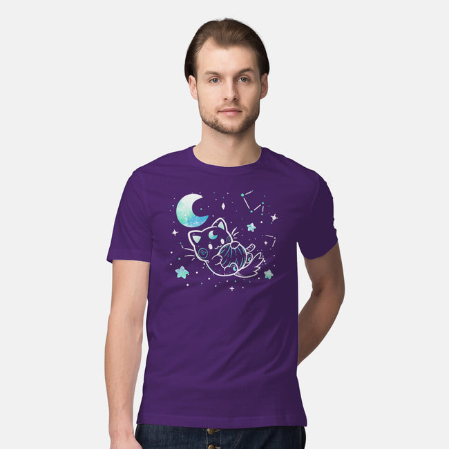 Cat In The Stars-Mens-Premium-Tee-TechraNova