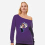 Ghost Or Spider-Womens-Off Shoulder-Sweatshirt-nickzzarto