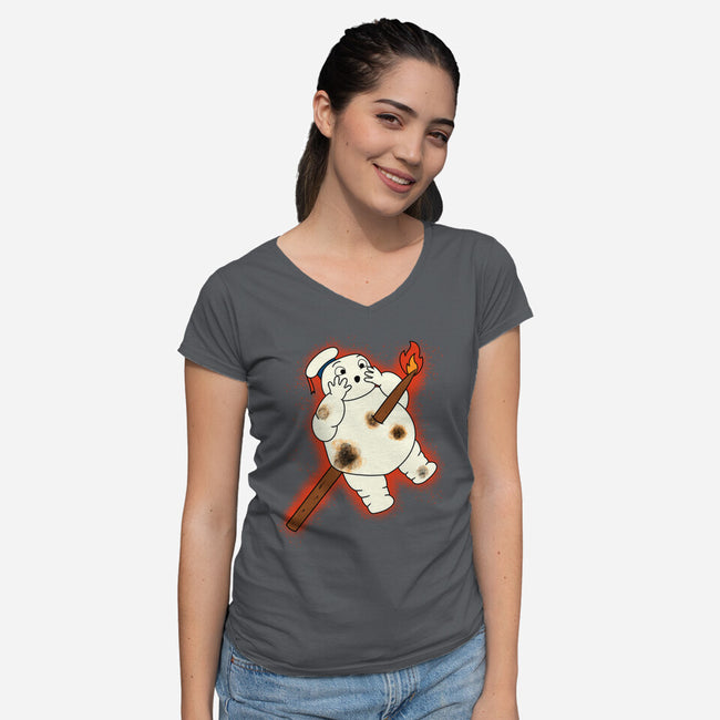 Outpuft-Womens-V-Neck-Tee-Mattania