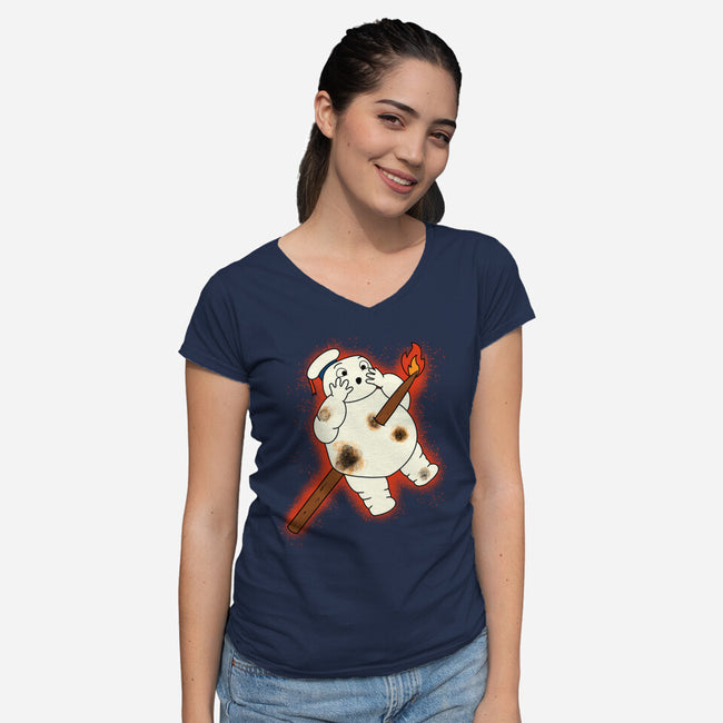 Outpuft-Womens-V-Neck-Tee-Mattania