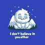 Yeti Doesn't Believe In You-Youth-Pullover-Sweatshirt-Geeky Girlky