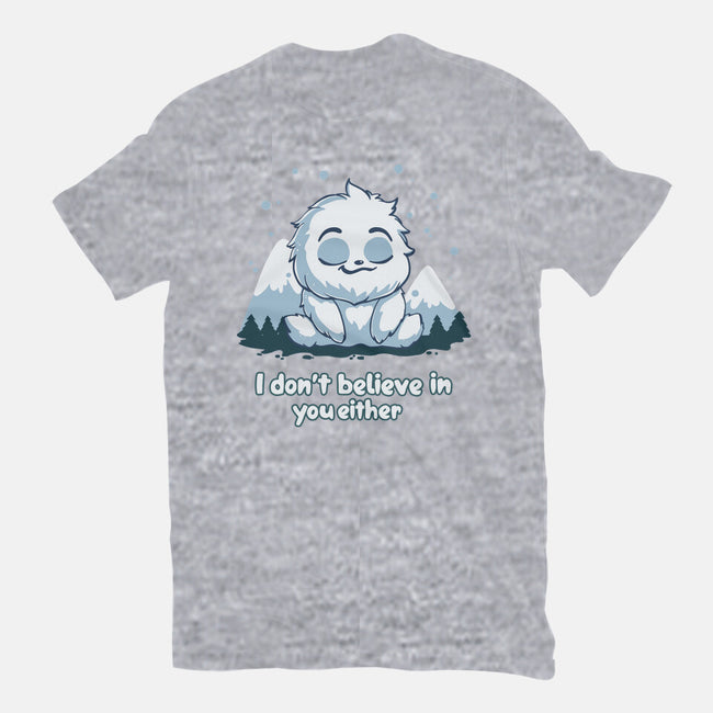 Yeti Doesn't Believe In You-Mens-Basic-Tee-Geeky Girlky