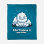 Yeti Doesn't Believe In You-None-Fleece-Blanket-Geeky Girlky