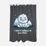 Yeti Doesn't Believe In You-None-Polyester-Shower Curtain-Geeky Girlky