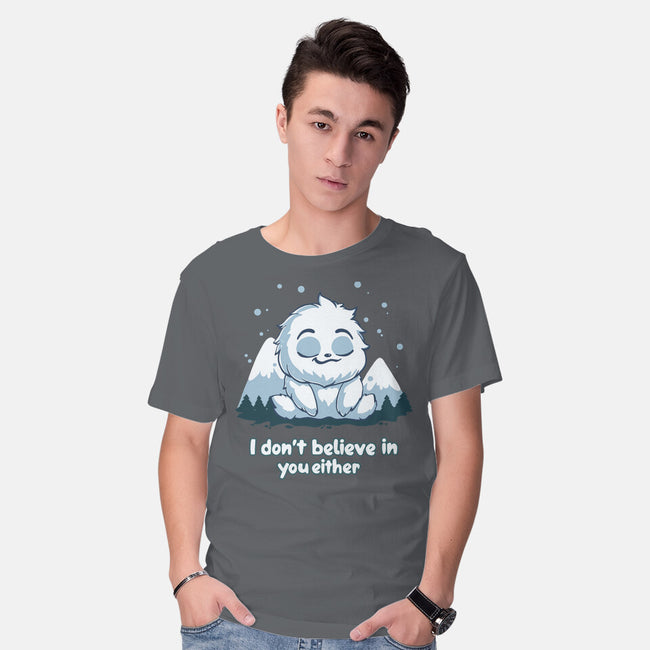 Yeti Doesn't Believe In You-Mens-Basic-Tee-Geeky Girlky