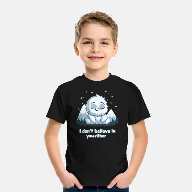 Yeti Doesn't Believe In You-Youth-Basic-Tee-Geeky Girlky