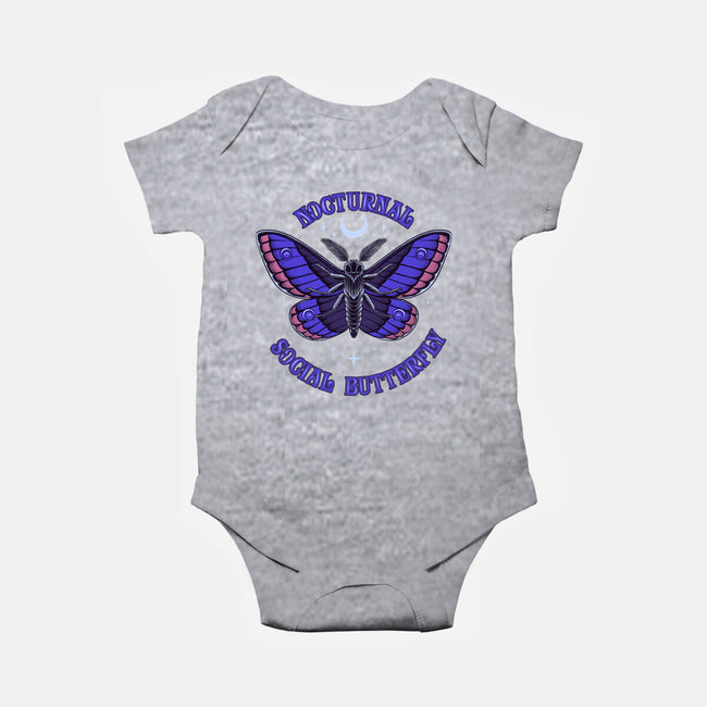 Nocturnal Social Butterfly-Baby-Basic-Onesie-rmatix