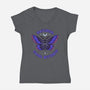 Nocturnal Social Butterfly-Womens-V-Neck-Tee-rmatix