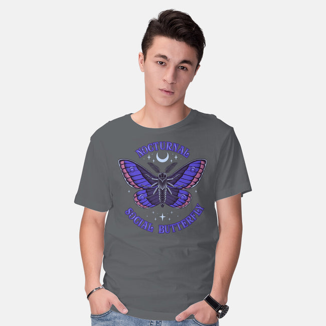 Nocturnal Social Butterfly-Mens-Basic-Tee-rmatix