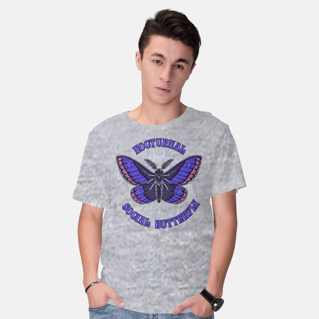 Nocturnal Social Butterfly-Mens-Basic-Tee-rmatix