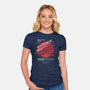 Flying Ship-Womens-Fitted-Tee-LAGELANTEE