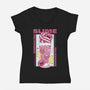 Pink Slime Sweet Milk-Womens-V-Neck-Tee-LAGELANTEE