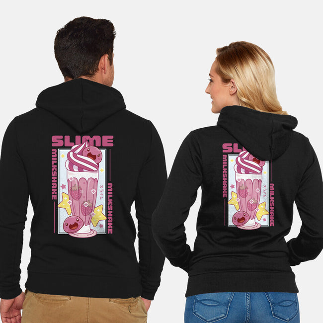 Pink Slime Sweet Milk-Unisex-Zip-Up-Sweatshirt-LAGELANTEE