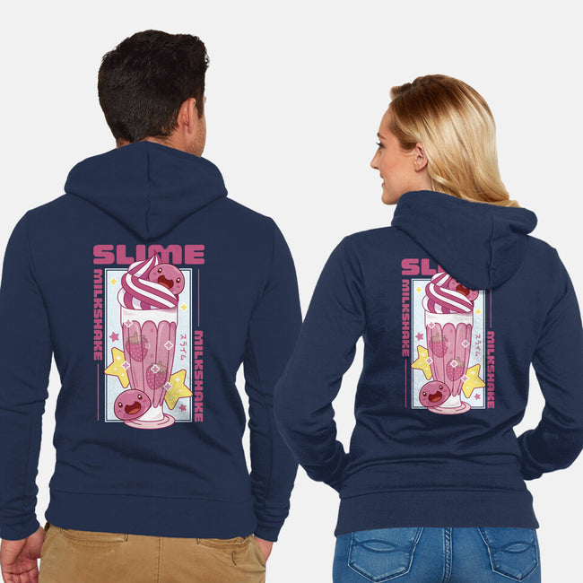 Pink Slime Sweet Milk-Unisex-Zip-Up-Sweatshirt-LAGELANTEE