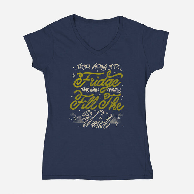 Nothing In The Fridge-Womens-V-Neck-Tee-tobefonseca