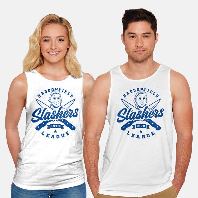 Haddonfield League-Unisex-Basic-Tank-Getsousa!