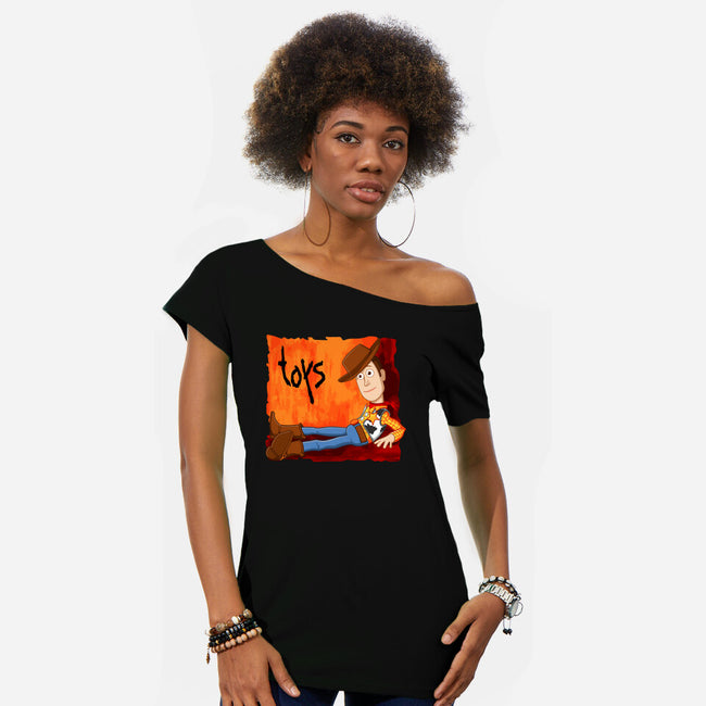 Toys Issues-Womens-Off Shoulder-Tee-jasesa