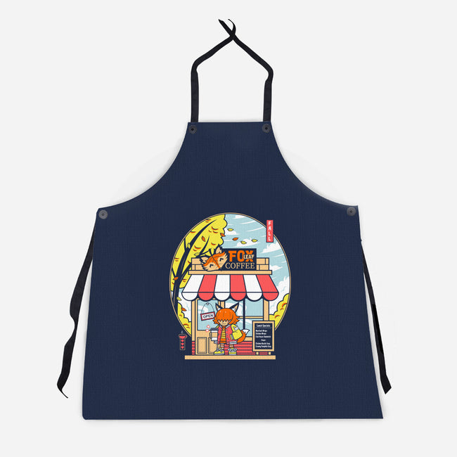 Fox Leaf Coffee-Unisex-Kitchen-Apron-krisren28