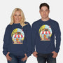 Fox Leaf Coffee-Unisex-Crew Neck-Sweatshirt-krisren28