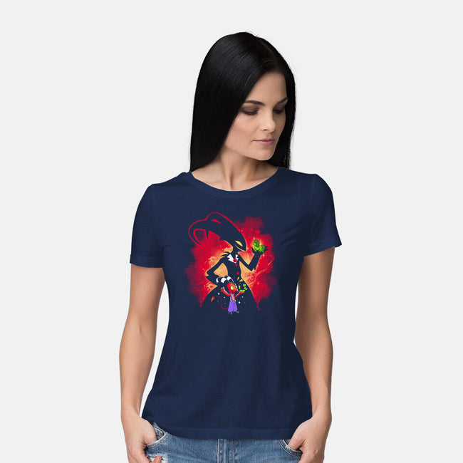 Demon Boss-Womens-Basic-Tee-Vallina84