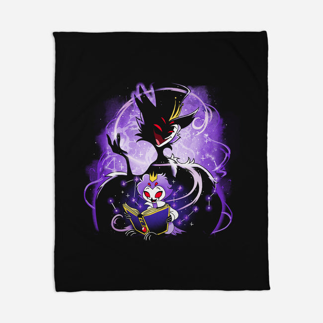 Demon Owl-None-Fleece-Blanket-Vallina84