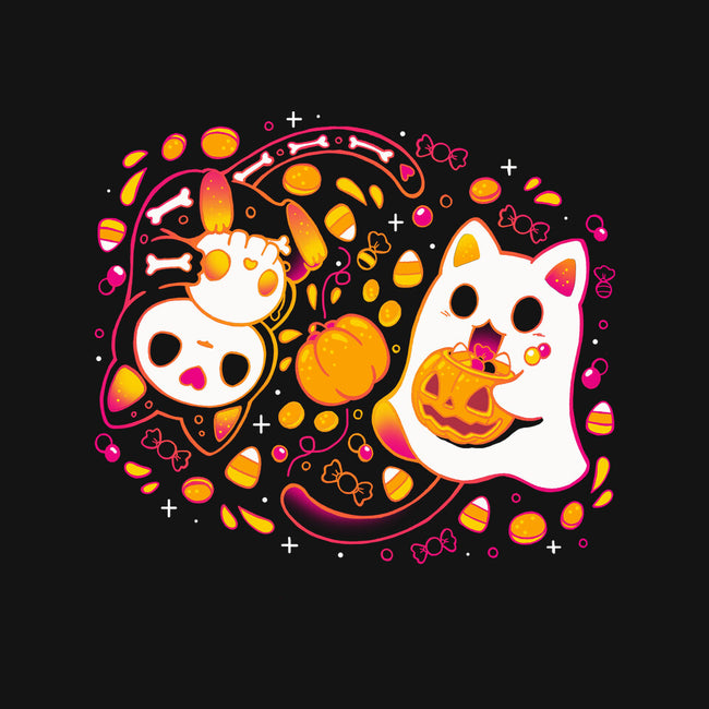 Halloween Kittens-Unisex-Basic-Tee-Vallina84