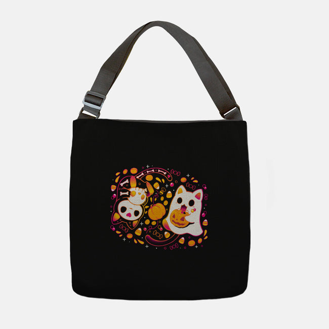 Halloween Kittens-None-Adjustable Tote-Bag-Vallina84