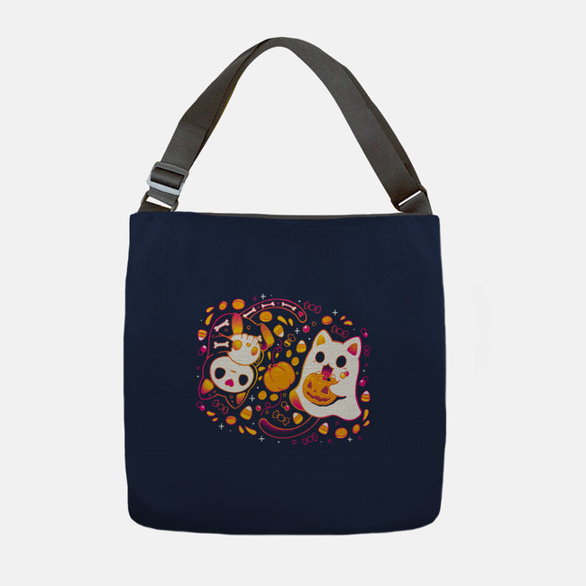 Halloween Kittens-None-Adjustable Tote-Bag-Vallina84