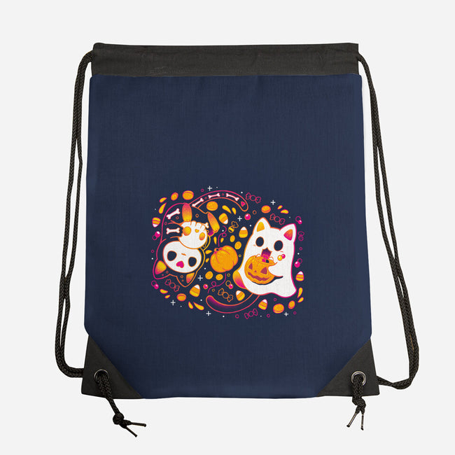 Halloween Kittens-None-Drawstring-Bag-Vallina84