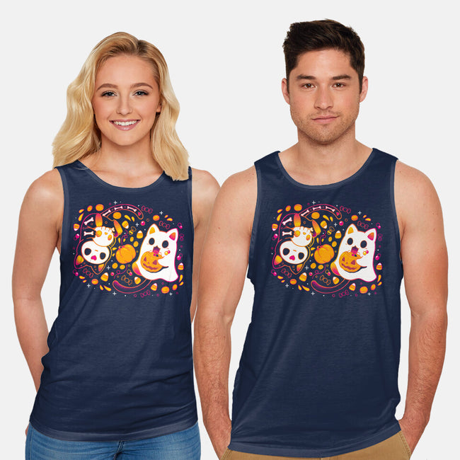 Halloween Kittens-Unisex-Basic-Tank-Vallina84