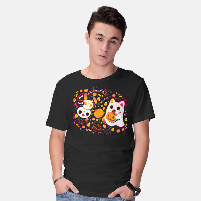 Halloween Kittens-Mens-Basic-Tee-Vallina84