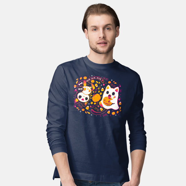 Halloween Kittens-Mens-Long Sleeved-Tee-Vallina84