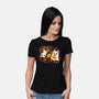 Halloween Kittens-Womens-Basic-Tee-Vallina84