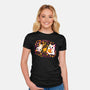 Halloween Kittens-Womens-Fitted-Tee-Vallina84