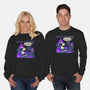 This Is Spooky But Fine-Unisex-Crew Neck-Sweatshirt-rocketman_art